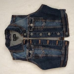 New Look Girl's Denim Jacket Vest Sz Medium